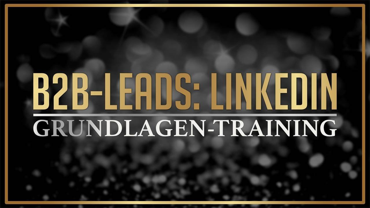 B2B-Leads: LinkedIn-Grundlagen-Training